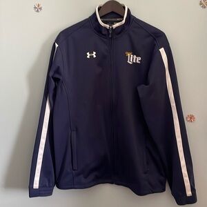 Miller Lite Under Armour Jacket Blue Size M
